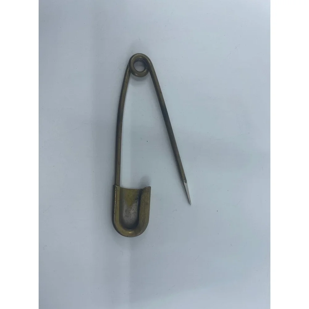 Vintage National Brass‎ Laundry Safety Pin 5 Inch Heavy Duty Kilt Blanket Pin